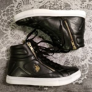 US Polo Black High Tops